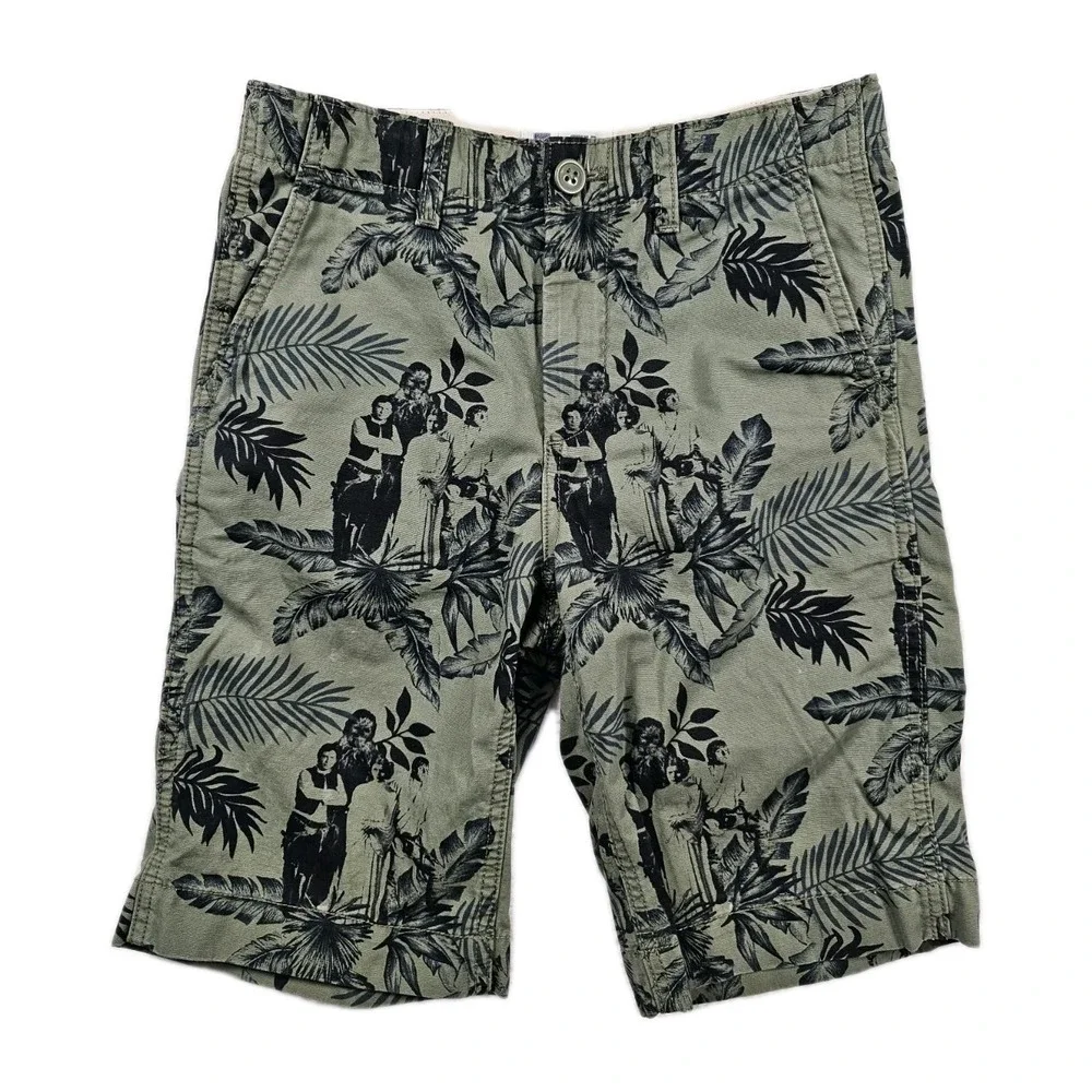 Gap Star‎ Wars Boys Shorts Size 10 Desert Cactus Tropical Character Print